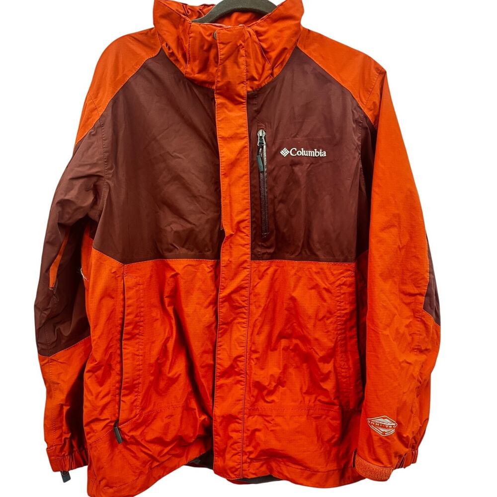 Columbia Mens Medium Thick Jacket Orange